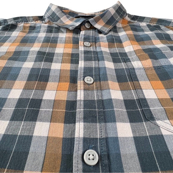 Columbia Shirt Plaid Hardy Ridge Long Sleeve Regular Fit Blue Orange XL 1707631 - Picture 4 of 13